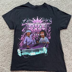 Outkast Shirt Womens Small Black Purple Atliens Andre 3000 Hip Hop Rap Ladies
